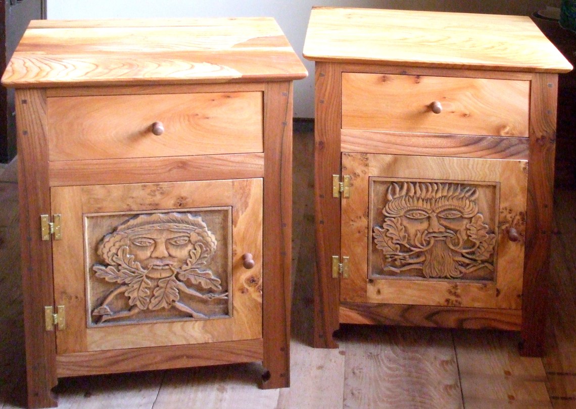 Green Man &amp; Green Woman cupboards